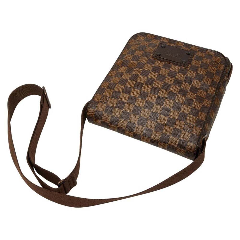 LOUIS VUITTON Brown Damier Leather Shoulder Bag - Picture 4 of 15
